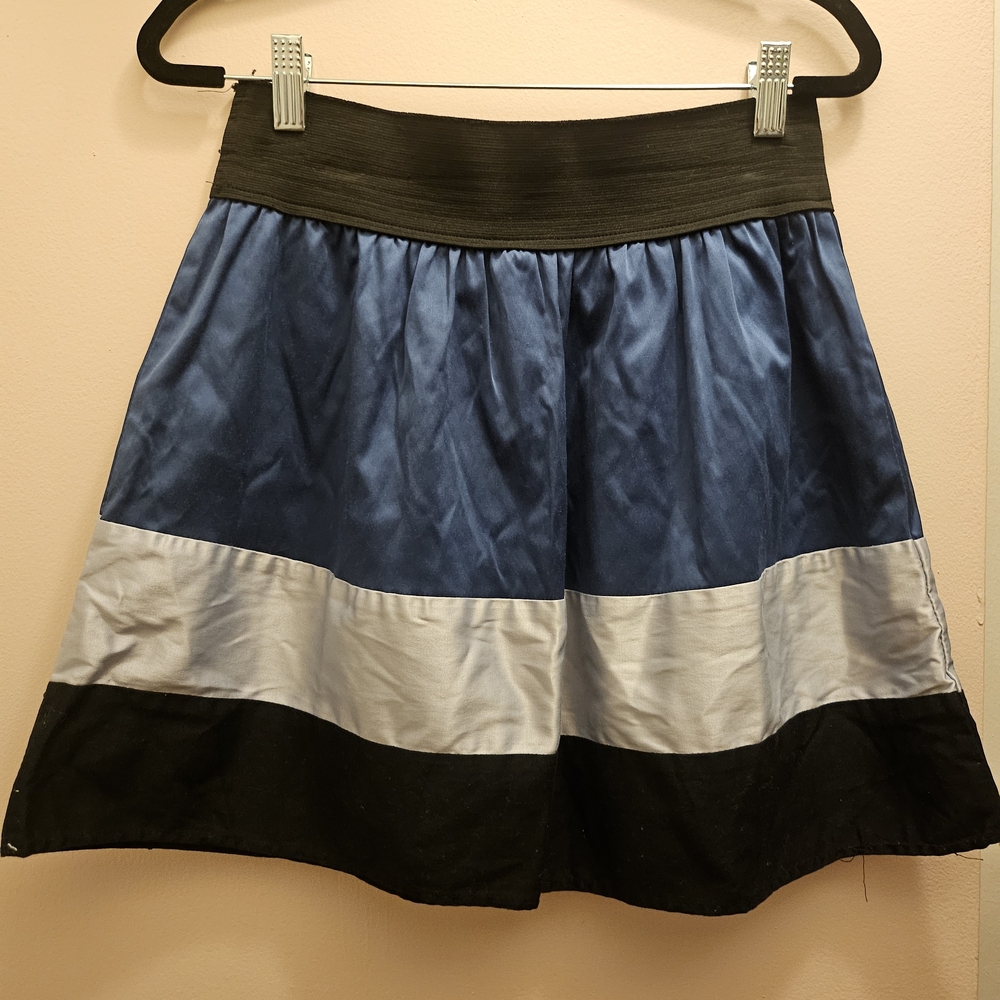 Tri-Color Mini Skirt